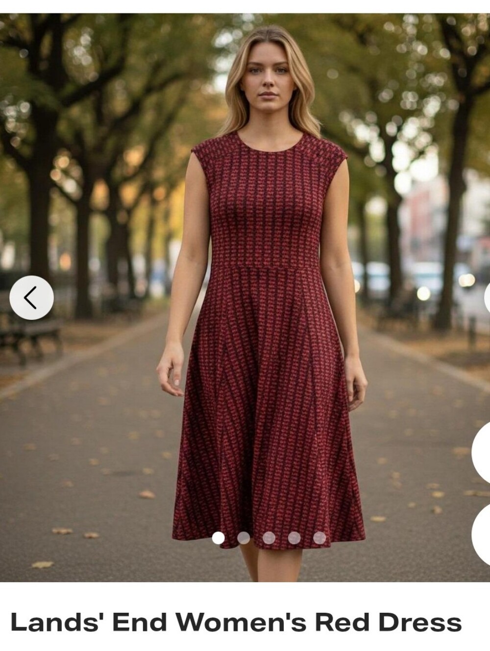 Land's End Sleek l Ponte Knit l Cap Sleeve l Midi Dress | NWOT | Small 6-8